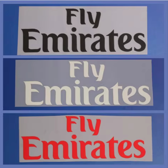 แพทช์ฟุตบอล/sponsorship --Fly Emirates* คุณภาพสูง 1:1*