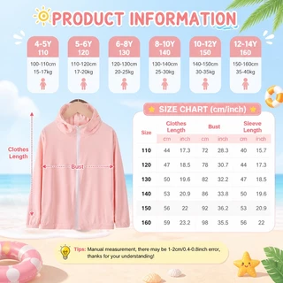 【ส่งด่วน】📢 เสื้อคลุมกันแดดเด็ก สีทึบ มีฮู้ด แห้งไว ระบายอากาศดี กันรังสี UV #TUBA Kids