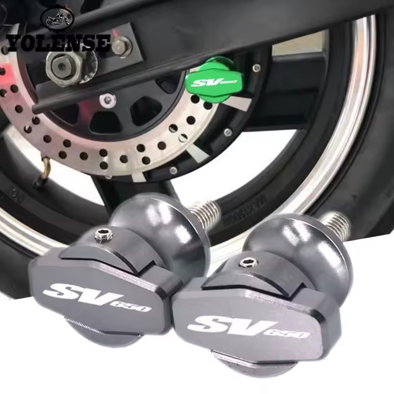 สําหรับ SUZUKI SV1000 SV1000S SV 1000 1000S รถจักรยานยนต์ CNC M8 Swingarm Sliders Spools Paddock ขาต