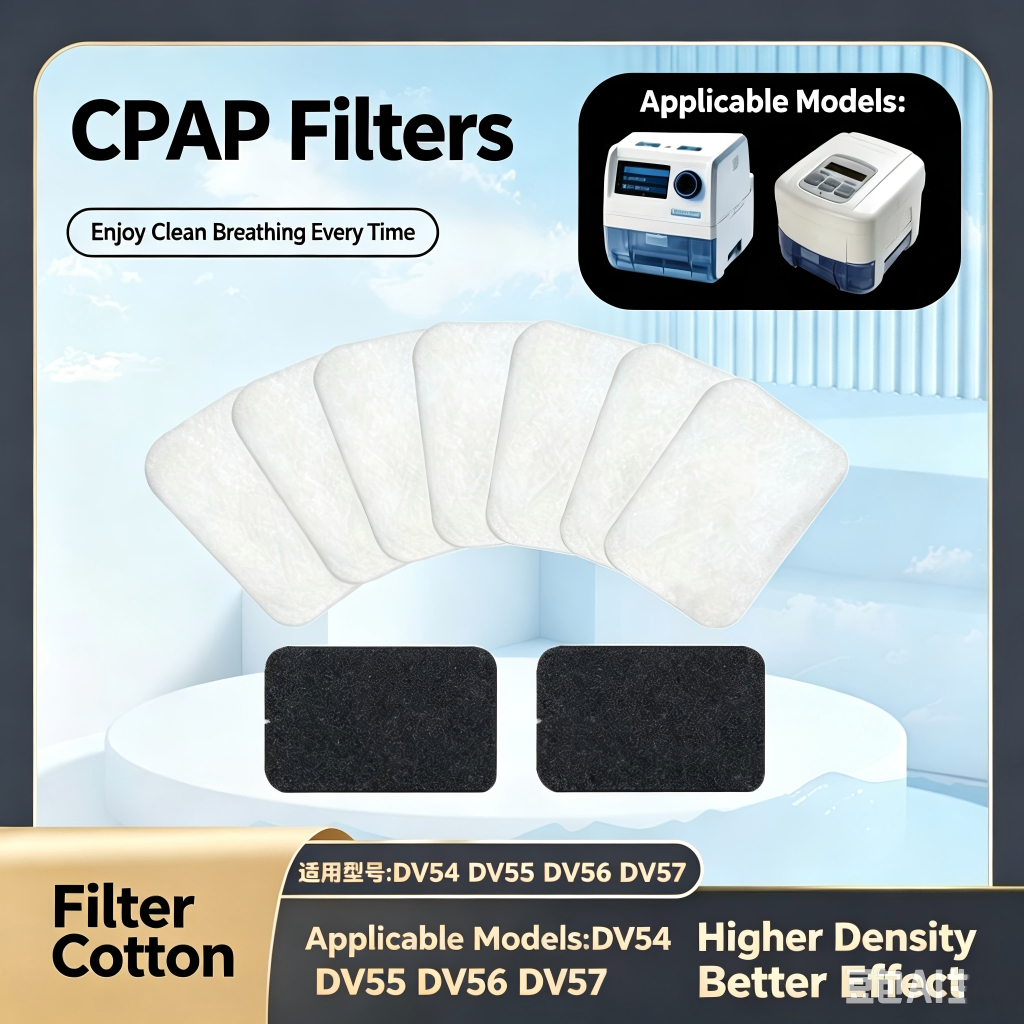 10 ชิ้นDevilbiss CPAP โฟมตัวกรองแบบใช้ซ้ําได้ DV54/DV55/DV56/DV57 Series ระบบ Ventilator กรอง