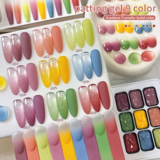 XEIJAYI-Matcha Green Gel Nail Polish, แพทเบาๆเพื่อสร้างผลไล่ระดับ, เหมาะสําหรับ DIY มาก