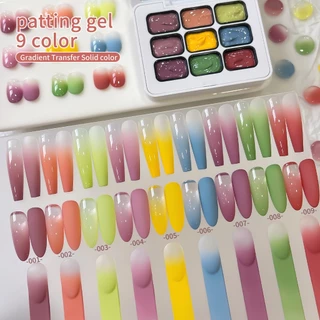 XEIJAYI-Matcha Green Gel Nail Polish, แพทเบาๆเพื่อสร้างผลไล่ระดับ, เหมาะสําหรับ DIY มาก