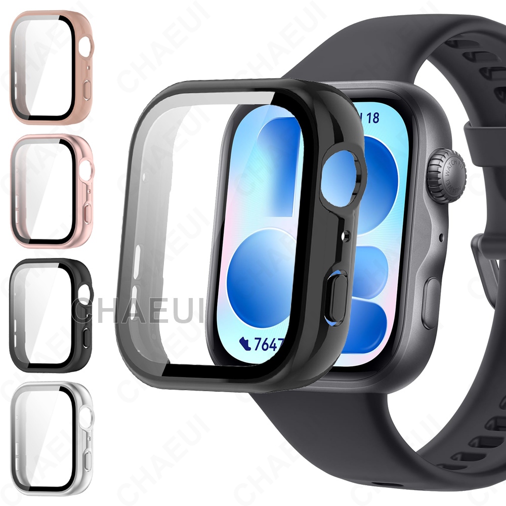 ตัวป้องกันหน้าจอพร้อมเคสพีซีฟิล์มอุปกรณ์เสริมสําหรับ Huawei Watch Fit 5 4 Pro 3 2