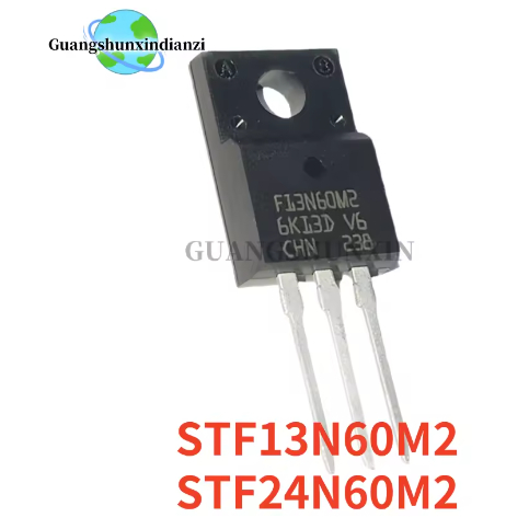 5PCS ยี่ห้อใหม่ F13N60M2 13N60M2 STF13N60M2 TO-220F STF24N60M2 24N60M2 F24N60M2 MOS field-effect ทรา