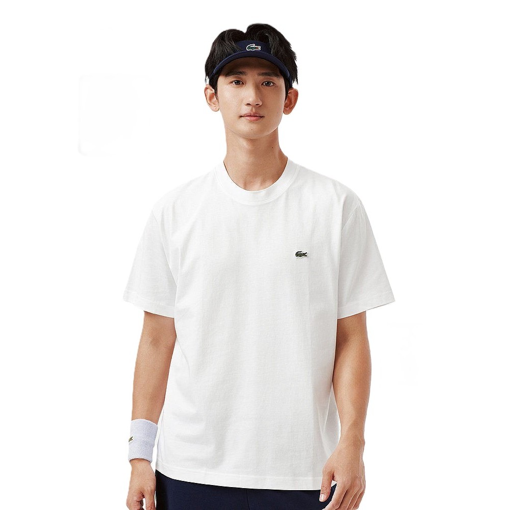 ผู้ชายฤดูร้อนผ้าฝ้ายแท้ใหม่ยืดกีฬาลําลองปกติไหล่เสื้อยืด