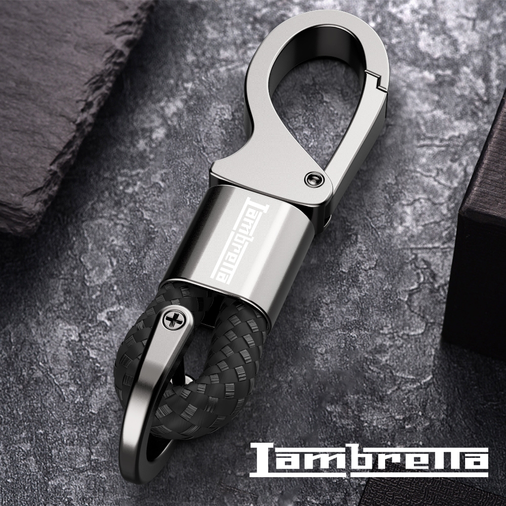 พวงกุญแจรถจักรยานยนต์สําหรับ LAMBRETTA Key holder กุญแจรถ chian ปรับแต่งได้ LOGO ของขวัญระดับไฮเอนด์