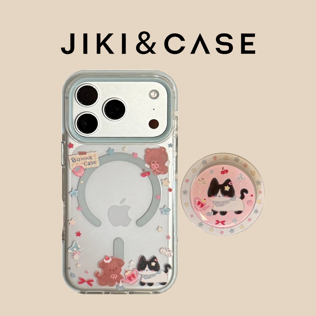 เคสโทรศัพท์ ไอโฟน เหมาะสําหรับ ไอโฟน17/16/15 ไอโฟน เคสโทรศัพท์แม่เหล็กที่วางโทรศัพท์แมวกันกระแทก