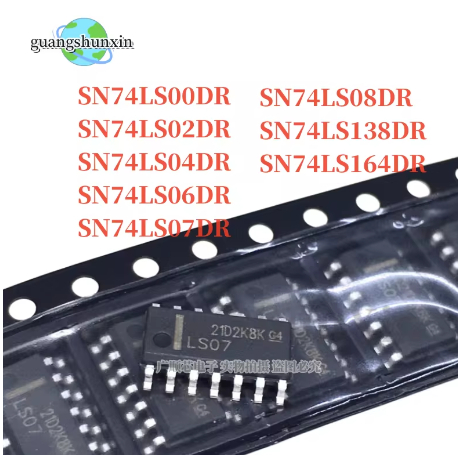 5PCS SN74LS00DR SOP-14 SN74LS02D 74LS00 SOP14 SN74LS02DR SN74LS04DR SN74LS06DR SN74LS08DR SN74LS138D