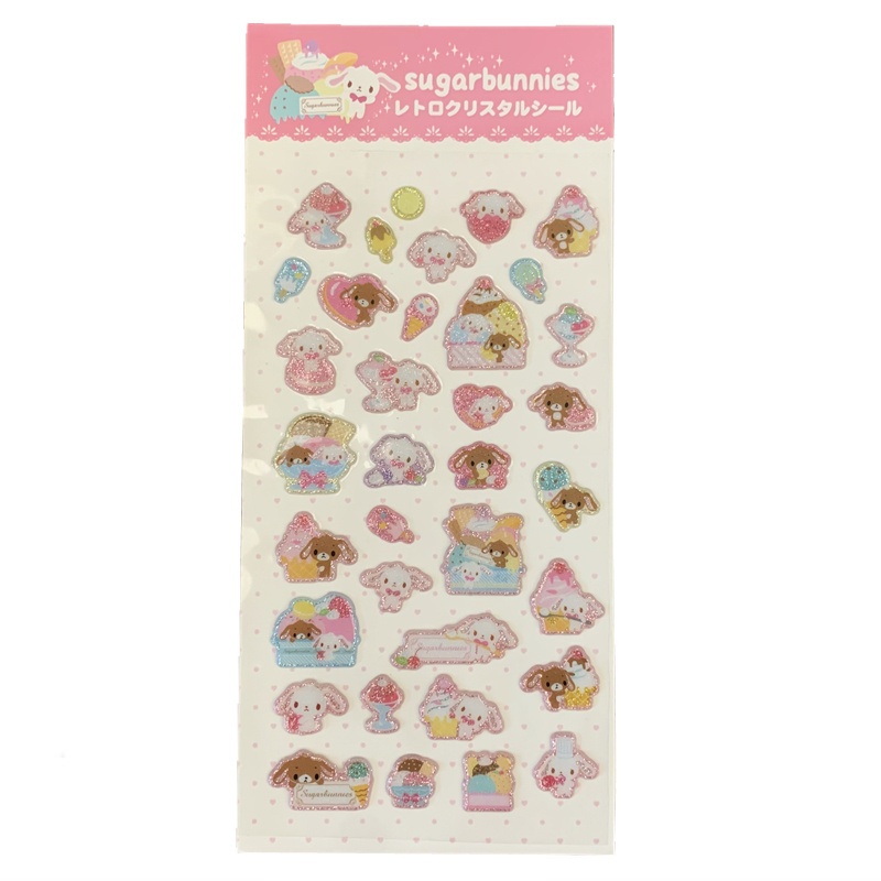 Sugarbunnies สติกเกอร์ไอศกรีมอะนิเมะ Bunny Kawaii สติกเกอร์น่ารัก Sparkle แล็ปท็อปโน้ตบุ๊คสติกเกอร์หนังสือตกแต่ง