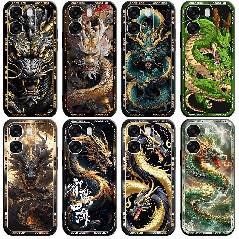 เคสสําหรับ OPPO A6x 4G 5G CPH2783 CPH2819 Dragon Tiger Carp มุมขวาปกอ่อน