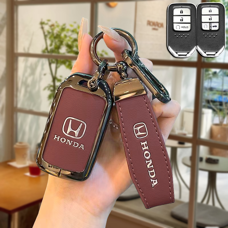 ฝาครอบกุญแจสําหรับ Honda CRV City Civic FC BRV Accord HRV Jazz Keyless Smart Entry Push Start Remote 2/3/4 ปุ่มกรณีรถอุปกรณ์เสริม