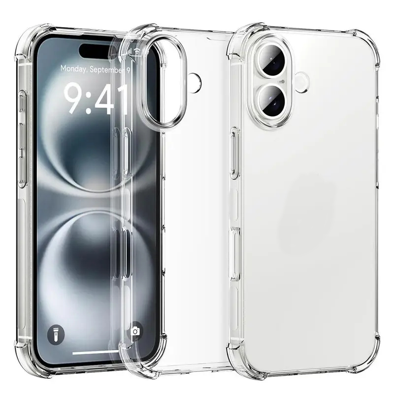 เหมาะสําหรับiPhone 5 5s SE1 2016 7 8 SE2 SE2020 SE2022 6 6S 6 Plus 6S Plus 7Plus 8Plus X XS XR MAX 11 12 13 14 15 16 17 Proรวมทุกอย่างถุงลมนิรภัยกรณีโปร่งใสShock-Resistantป้องกัน เคส เคสโทรศัพท์ที่ไม่ซ้ําใคร