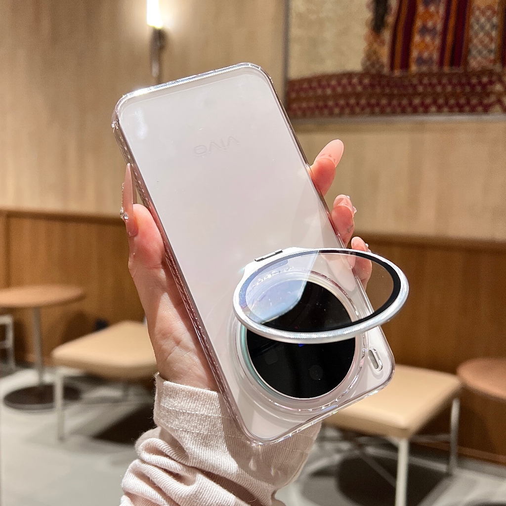Sunyi สําหรับ Vivo X300 X200 X100 Ultra S Pro Mini Slim Clear เคสโทรศัพท์ในตัวฝาครอบกล้อง Bare Hand รู้สึกหนาเพียง 0.8 มม.