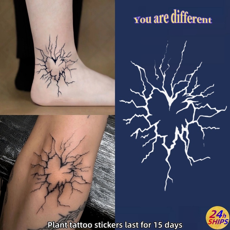 ลายแตกสักน่ารักสาวแขนพืชสักสติกเกอร์รอยสักกันน้ําติดทนนาน15วันสติกเกอร์ผิวรอยสักปลอมชั่วคราว