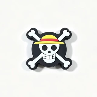 Cros One Piece Series รองเท้ารูการ์ตูนรองเท้าดอกไม้อุปกรณ์ตกแต่งด้านบน diy Matching