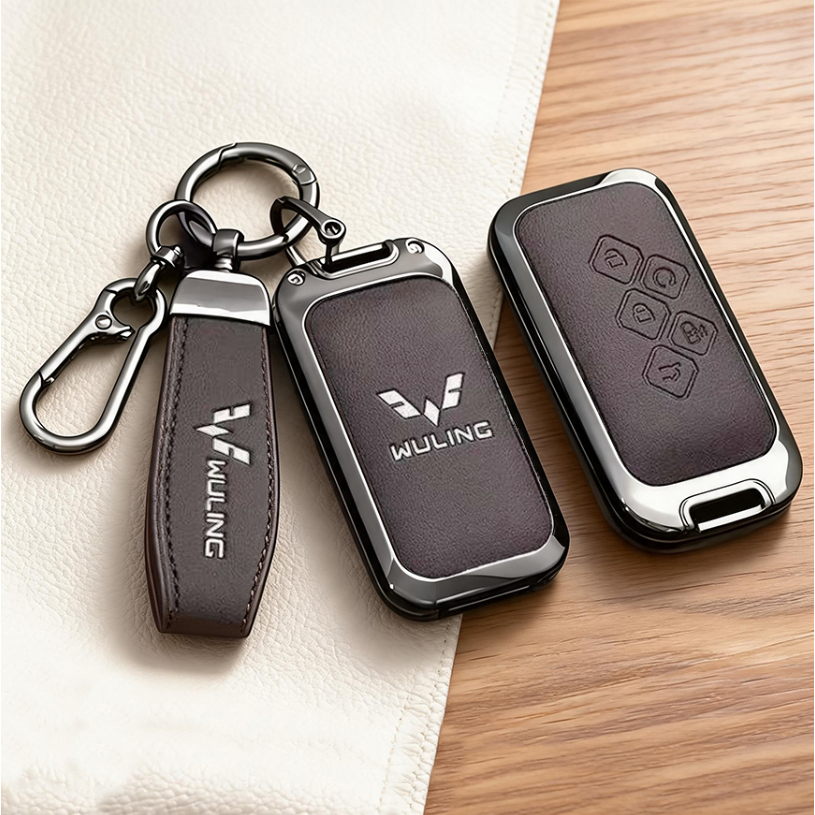 5 ปุ่ม  เคสกุญแจรีโมทรถ wuling darion ev 2026 Wuling starlight darion ev ฝาครอบกุญแจหัวเข็มขัดเปลือกป้องกันเต็มรูปแบบห้าปุ่มสําหรับพลังงานใหม่ plug-in hybrid ยานพาหนะไฟฟ้าบริสุทธิ์ Wuling Soyo DARION ฝาครอบกุญแจ Wuling Sao EV Saio Plug-In Hybrid Power Car