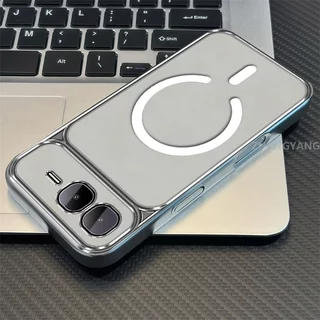 เคสสําหรับ infinix Smart 10 Plus เคสโทรศัพท์หน้าต่างขนาดใหญ่ซิลิโคนใสขั้นสูงพร้อมการออกแบบวงแหวนแม่เหล็กใหม่ความงาม
