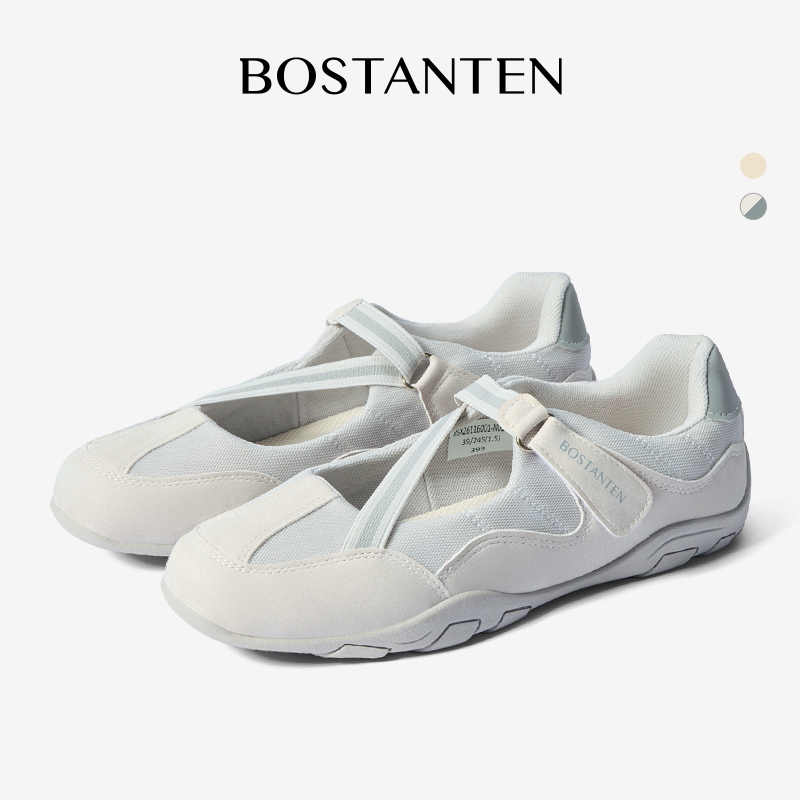 【สินค้าพร้อมส่งจากไทย】BOSTANTEN LINA รองเท้าแมรี่เจนสปอร์ต ตาข่ายระบายอากาศ น้ำหนักเบา ใส่สบาย เหมาะสำหรับทุกวัน