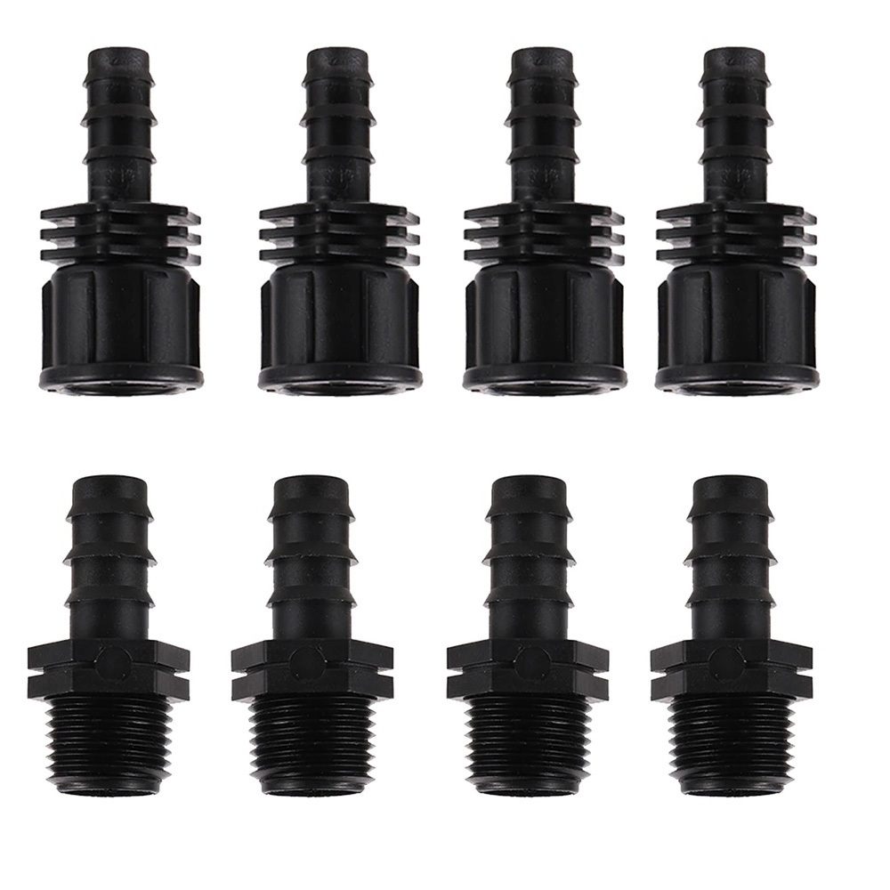 DN16 DN20 ท่อเชื่อมต่อ 1/2 "3/4" ชาย/หญิงด้ายเพื่อหนามท่อร่วมสวนท่ออะแดปเตอร์