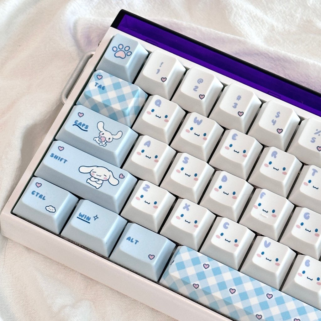Cinnamoroll Keycaps PBT Dye-sub Cherry Profile Keycap Custom Keycaps ใช้งานร่วมกับ Cherry Gateron MX Switches