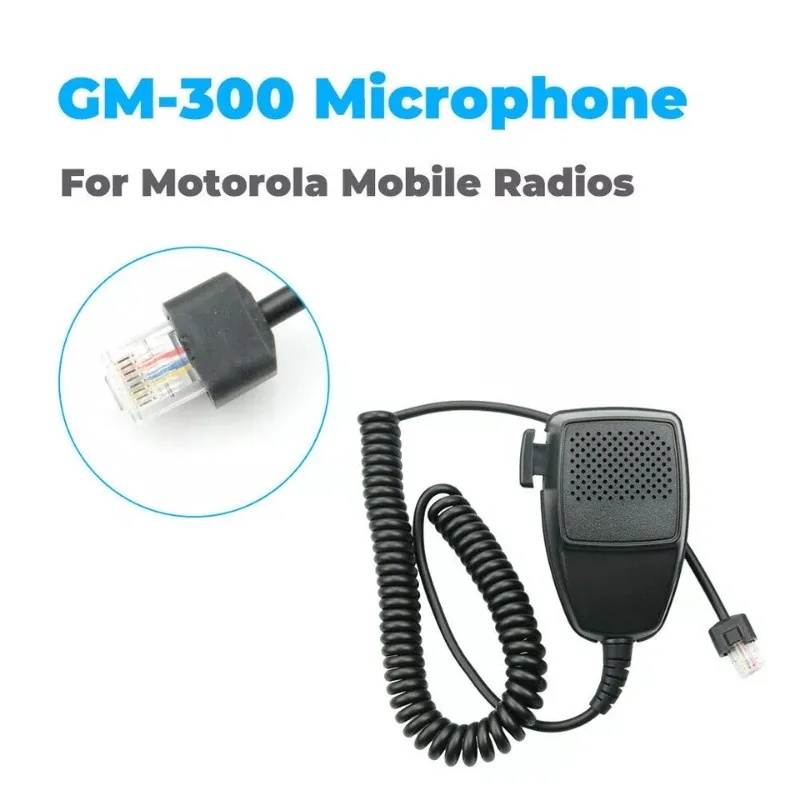 8 Pin ลําโพงไมโครโฟน PTT สําหรับ Motorola GM300 GM340 CM160 CM200 CM300 EM200