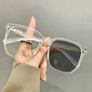 แว่นสายตาสั้น เลนส์ออโตเมติก ออกแดดเปลี่ยนสี UV400 แว่นกรองแสง เห็นชัด ออโต้กรองแสง ป้องกันแสงจ้า แฟชั่น 0.00 ถึง -6.00 ชาย/หญิง