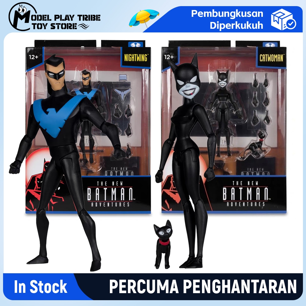 McFarlane แอนิเมชัน Adventures Nightwing Catwoman Action Figure Model