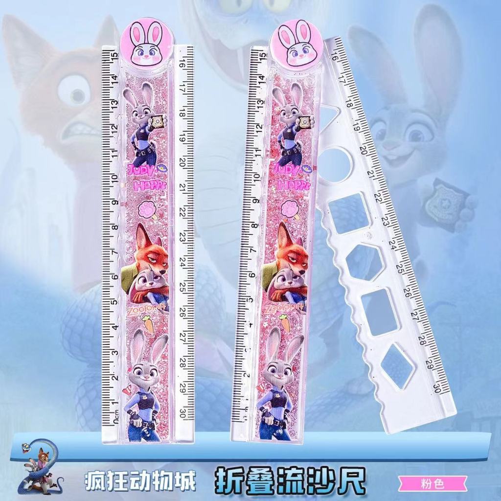 Disney Spiderman Judy Melody 30 ซม.ไม้บรรทัดพับวาดพลาสติกเครื่องเขียนโรงเรียนเด็กนักเรียนเด็กผู้หญิงของขวัญ