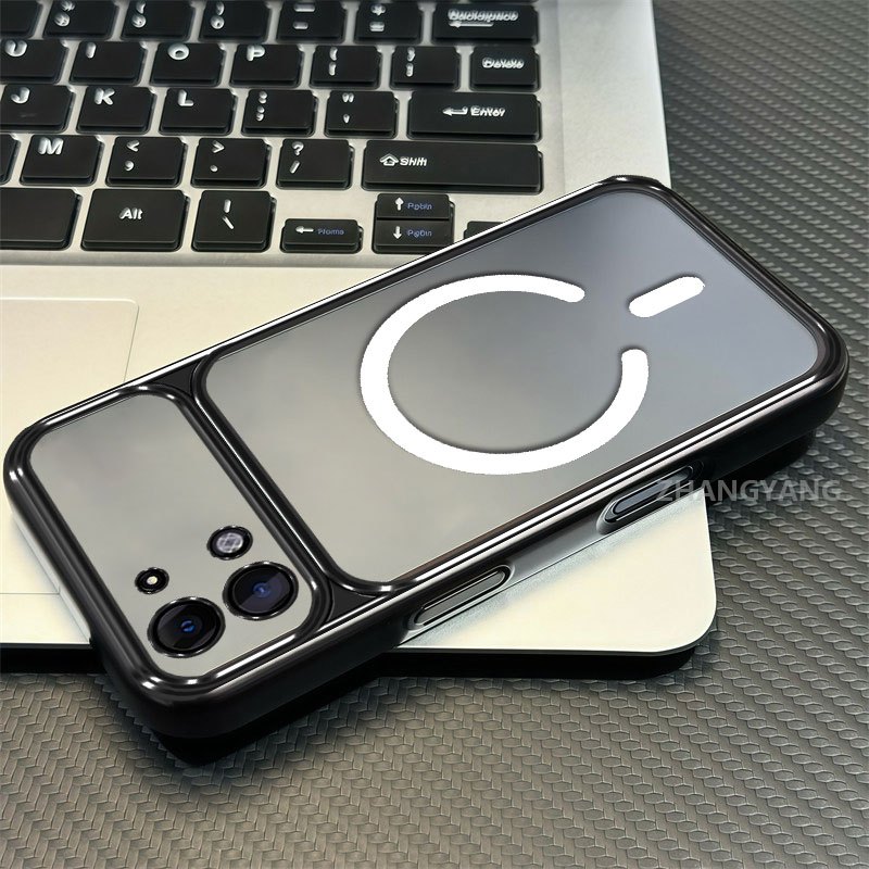เคสสําหรับ vivo Y05 4G Y11D ขั้นสูงซิลิโคนใสเคสโทรศัพท์หน้าต่างขนาดใหญ่พร้อมความงามการออกแบบแหวนแม่เหล็กใหม่