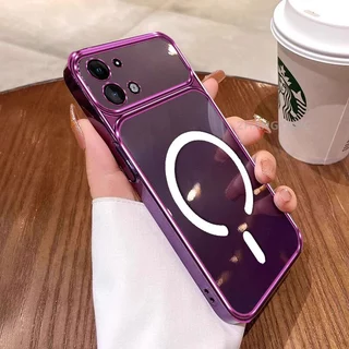เคสสําหรับ vivo Y05 4G Y11D ขั้นสูงซิลิโคนใสเคสโทรศัพท์หน้าต่างขนาดใหญ่พร้อมความงามการออกแบบแหวนแม่เหล็กใหม่