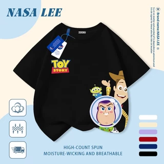 [จัดส่งในวันเดียวกัน] นาซ่า เด็กสีขาวผ้าฝ้ายแท้ระบายอากาศเสื้อยืดการ์ตูน เด็กเหมือน การพิมพ์อินเทรนด์ 3-16 ปีชายหญิงลําลองแขนสั