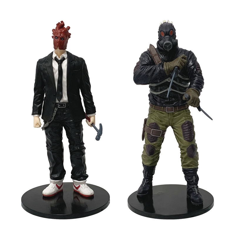 20 ซม.อะนิเมะ Dorohedoro Kaiman Lizard Head หน้ากากแก๊ส Caiman Shin รุ่น Pvc Action Figure รูปปั้นคอลเลกชันตุ๊กตาของเล่นตกแต่งห้องของขวัญ