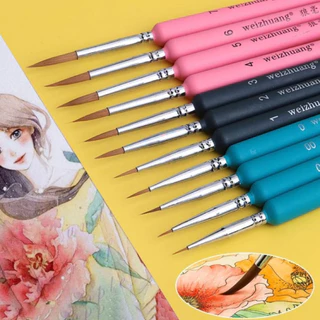 [จัดส่งในพื้นที่] 11 ชิ้นมินิหมาป่าแปรงผมแปรงศิลปะแปรงสีน้ําสีน้ํามันทาสีมือ