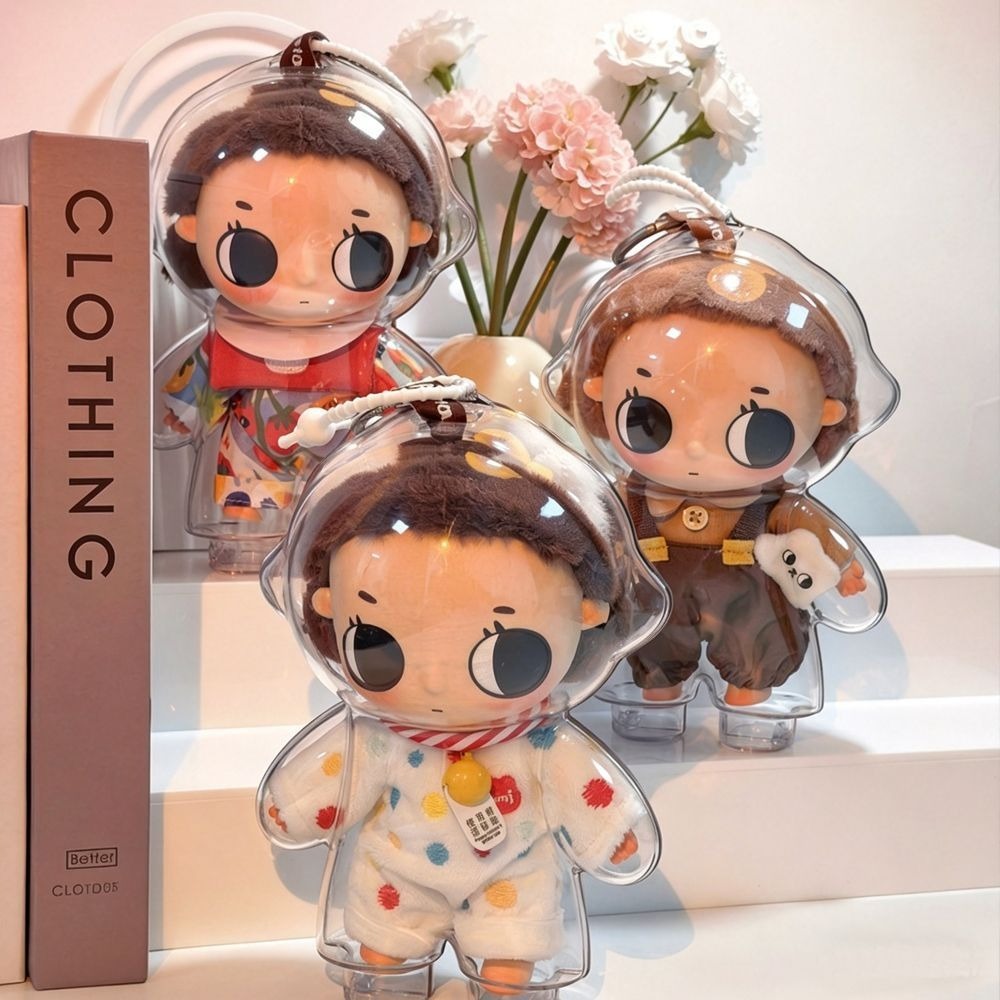(ไม่มีตุ๊กตา) เคสป้องกันสําหรับ Pop Mart Nyota Little Moments Series ตุ๊กตาตุ๊กตาโปร่งใสสูง