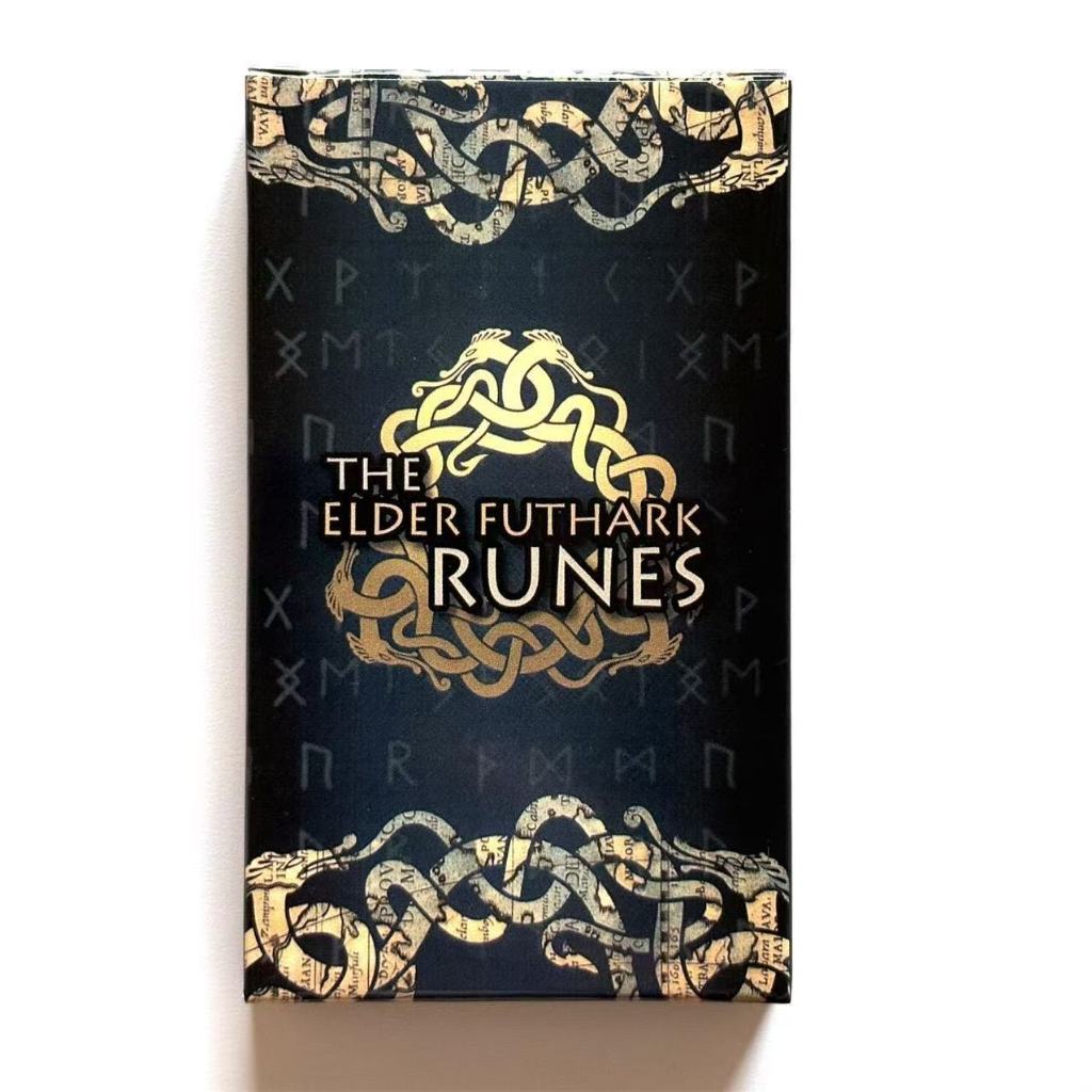 10.5 * 6 ซม. The Elder Futhark Runes The Elder Futhark Runes เกมกระดานภาษาอังกฤษการ์ดเกม
