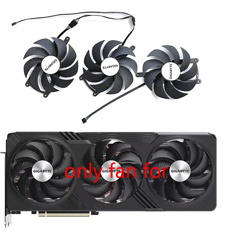 95 มม.4PIN DC 12V 0.65A RX 7900XT GPU พัดลมสําหรับ Gigabyte Radeon RX 7900 XTX GAMING/4070tiS 4080 4