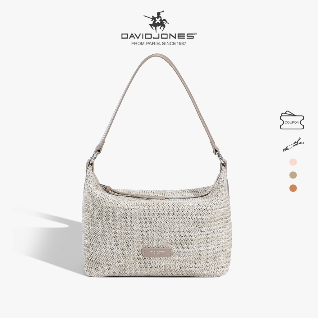 David Jones Paris 2025 ฤดูใบไม้ผลิฤดูร้อนใหม่คอลเลกชัน Designer กระเป๋าสะพายสตรี Crossbody Hobo กระเป๋า Pu หนังหญิงนุ่มและนุ่มกระเป๋า