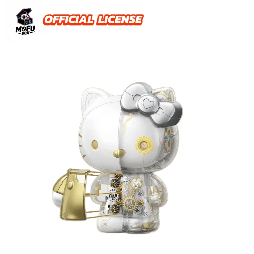 MOFU BOXTOPTOY Hello Kitty Mecha Building Block รูปสะสมของเล่นของขวัญ