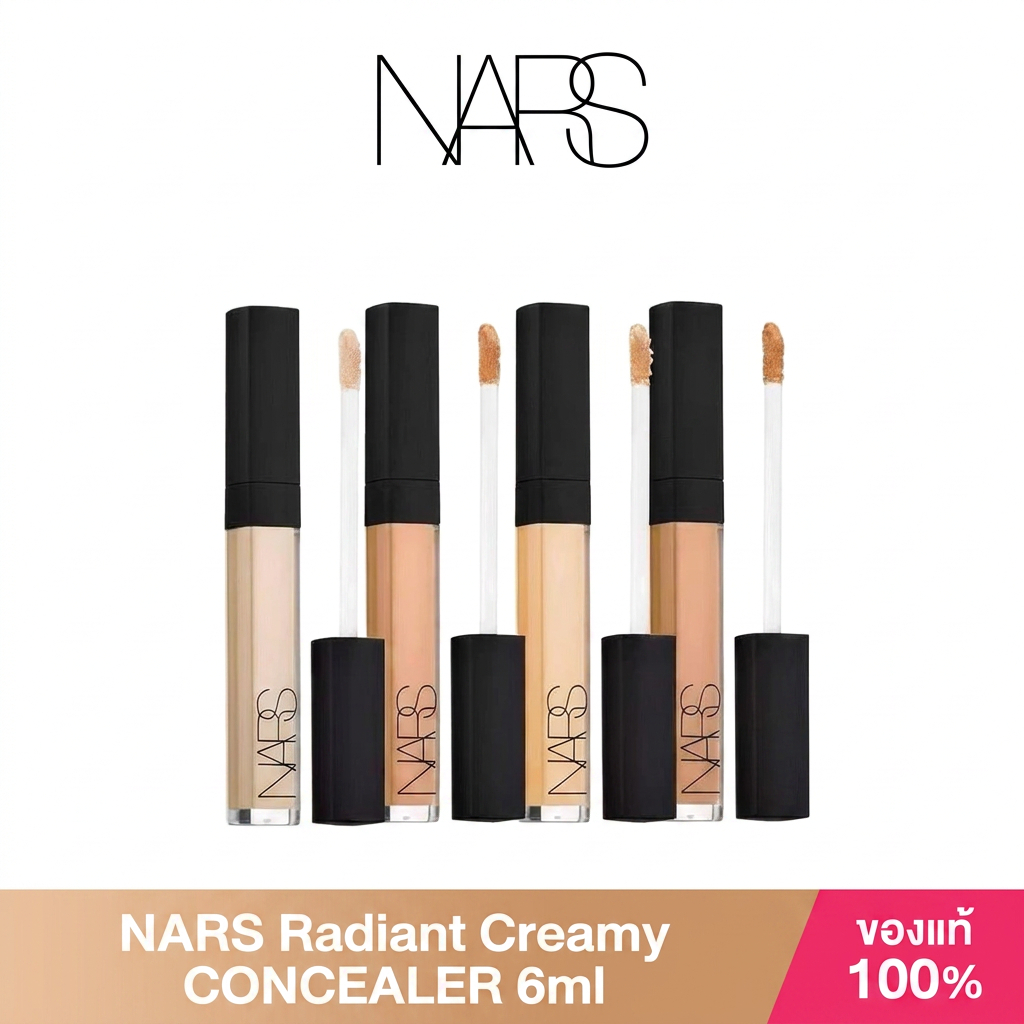 ของแท้ 100% NARS Radiant Creamy CONCEALER 6ml คอนซีลเลอร์ Vanilla/Honey/Custard/Chantilly NARS CONCE