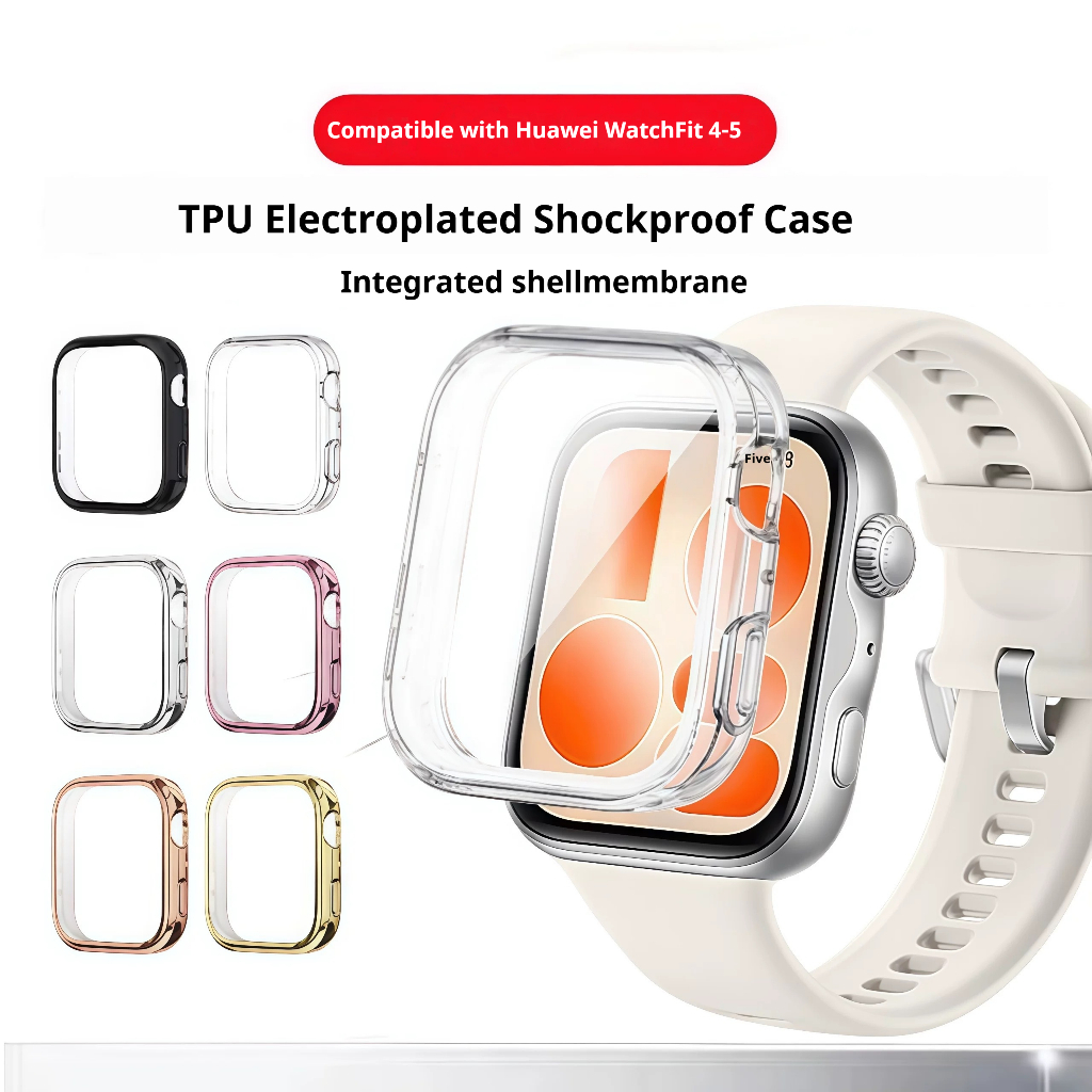 เหมาะสําหรับเคสนาฬิกา Huawei FIT 4-FIT5-Fit 5pro, Fit3 รวมทุกอย่าง TPU ฝาครอบป้องกัน