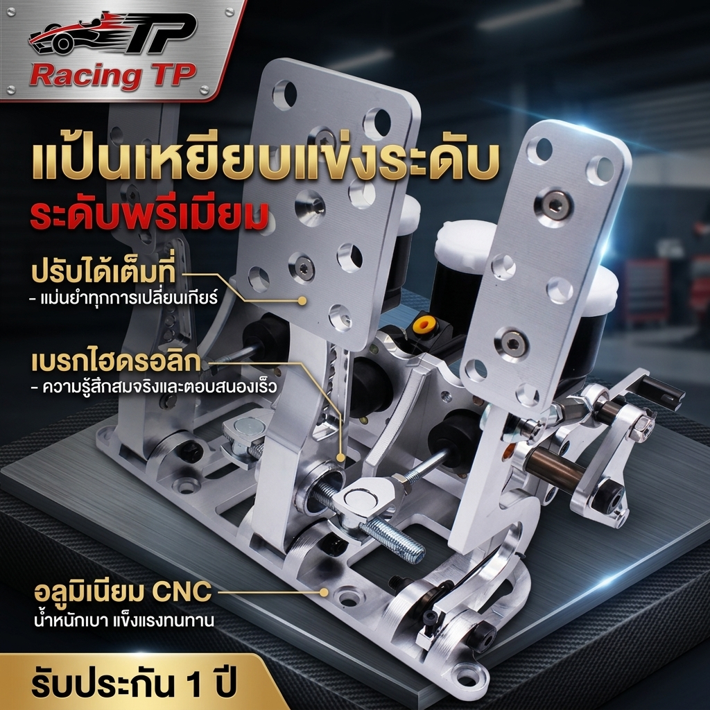 3-ขั้นตอนชั้นยืนอลูมิเนียมเบรคเหยียบกล่องชุดเครื่องมือรถ DEFT ใหม่แข่งโทกระบอกปั๊มไฮดรอลิคลัทช์ เบียส