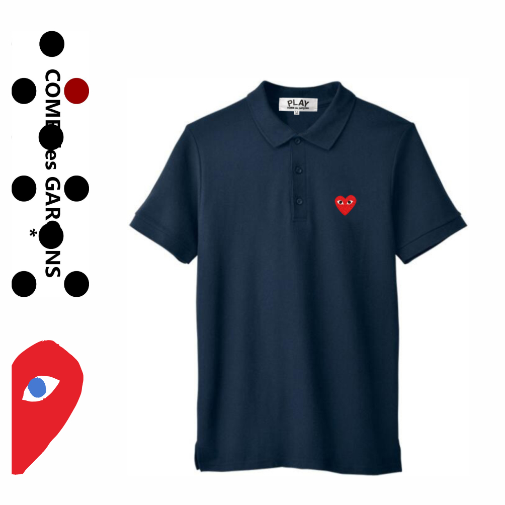 แฟชั่น PLAY POLO ปักหัวใจเสื้อสําหรับผู้หญิงและผู้ชายเสื้อยืดผู้ใหญ่เสื้อยืด Unisex ONAPL-P01