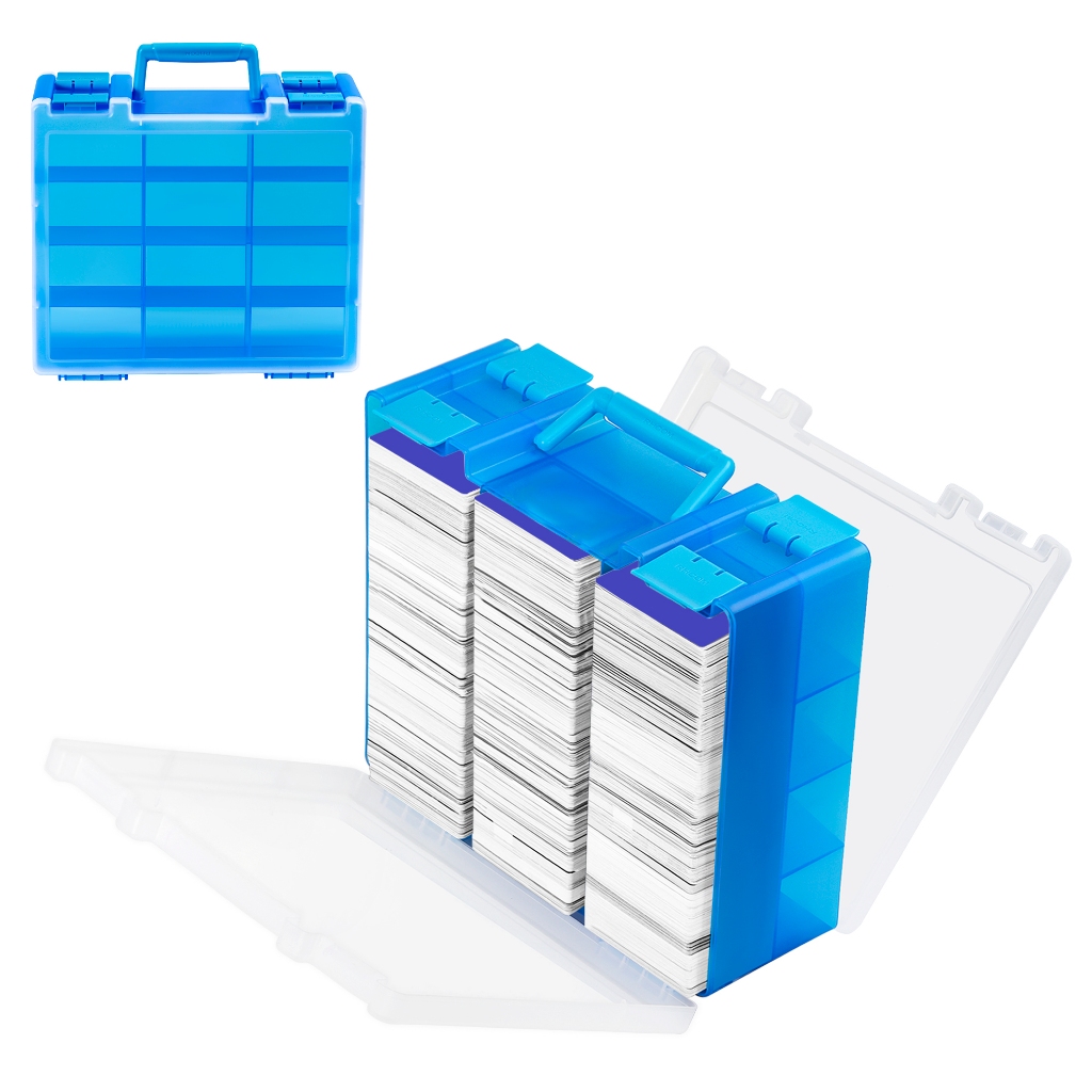 Trading Card Storage Box สําหรับ 3200+ Double Sided Card Deck Case, ใช้งานร่วมกับ MTG และ TCG และ Sport Cards ฯลฯการ์ดเกม NPO2