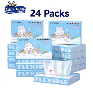 【BUY 20 TAKE 4】LamPure Tissue Soft Facial Tissue 175*115 mm Deluxe Comfort Thick  Baby Tissue Paper 5-Ply Wet and Dry Use Tissues for Babies Tissue Paper