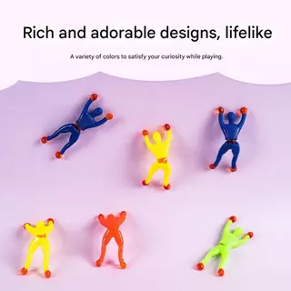 Wall Stick Spider-Man กาว Wall Climbing Flip Rolling ผู้ชาย Spiderman ของเล่นโปรดปรานเด็กของขวัญแปลก Party Supplies Boy ยืดหยุ่นสนุกยืดหยุ่น Takky ปาล์มยืด