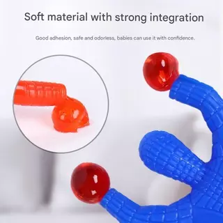 Wall Stick Spider-Man กาว Wall Climbing Flip Rolling ผู้ชาย Spiderman ของเล่นโปรดปรานเด็กของขวัญแปลก Party Supplies Boy ยืดหยุ่นสนุกยืดหยุ่น Takky ปาล์มยืด