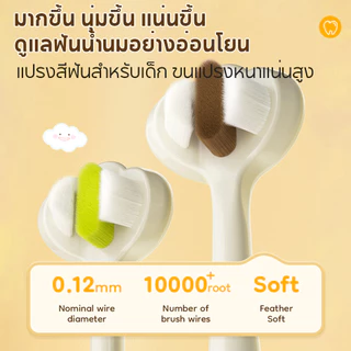 Dr.isla แปรงสีฟันเด็ก 3 ด้าน ขนนุ่มพิเศษ สำหรับเด็ก 2-9 ปี แปรงสีฟันเด็กเล็ก รุ่น BT12