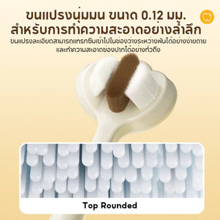 Dr.isla แปรงสีฟันเด็ก 3 ด้าน ขนนุ่มพิเศษ สำหรับเด็ก 2-9 ปี แปรงสีฟันเด็กเล็ก รุ่น BT12