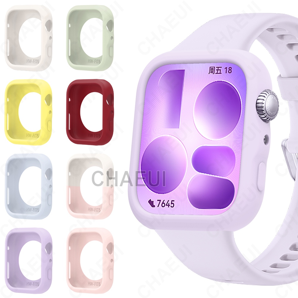 เคสซิลิโคนเชลล์ป้องกันหน้าจอปกอ่อนอุปกรณ์เสริมสําหรับ Huawei Watch Fit 5 / Fit 5 Pro