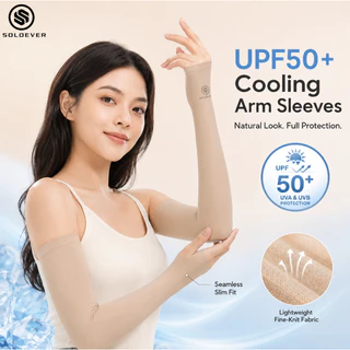 【TH Delivery】SOLOEVER ปลอกแขนกันแดด uv UPF50+ 1คู่ ใส่ได้ทั้งชายและหญิง